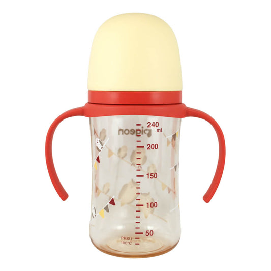 Biberon Softouch Pigeon Buhos 1 con Asa 240 ML