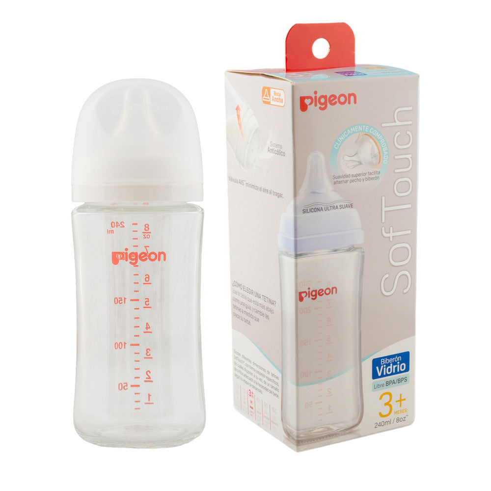 Biberón Softouch Pigeon Vidrio 240ml
