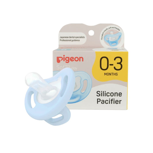 Chupete c/estuche SoftBuddy Pigeon – Talla S Azul