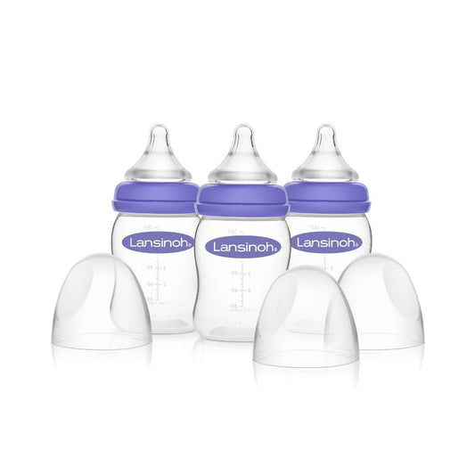 Pack Lansinoh 3 mamaderas 160 ml + 2 u. tetinas flujo M