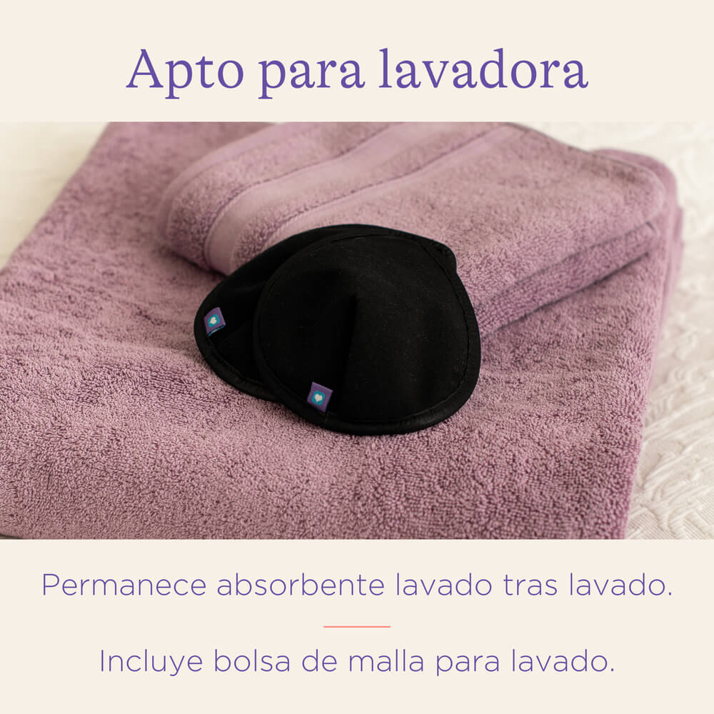 Absorbente de leche lavable de color, 8 unid.