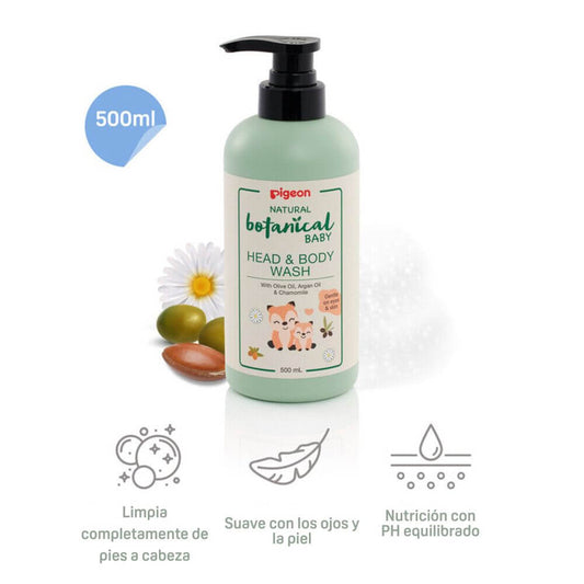 Botanical Baby Head & Body Wash 500ml c/dosificador