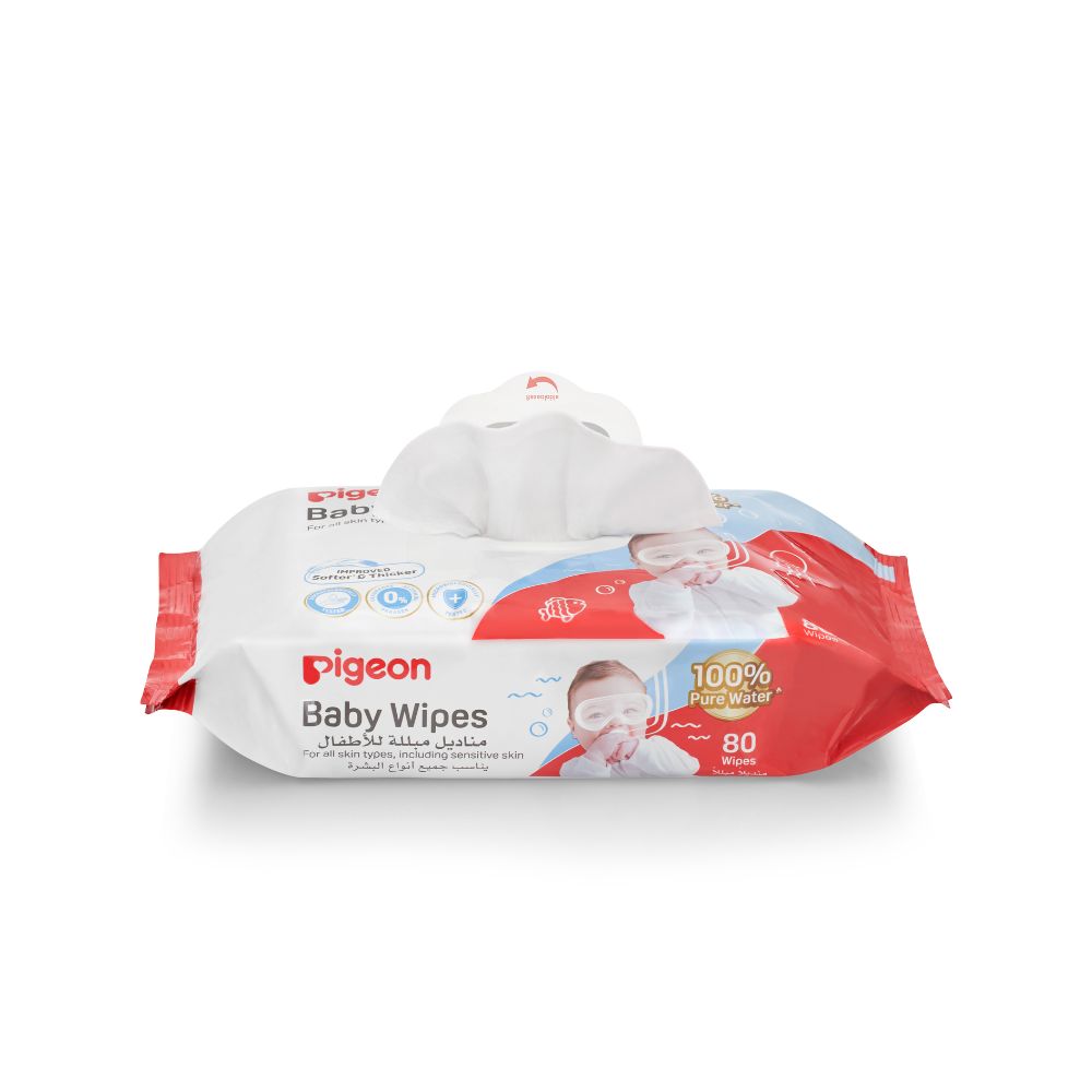 Toallita húmeda Pigeon Pure Water 80 un (Pack x 6)
