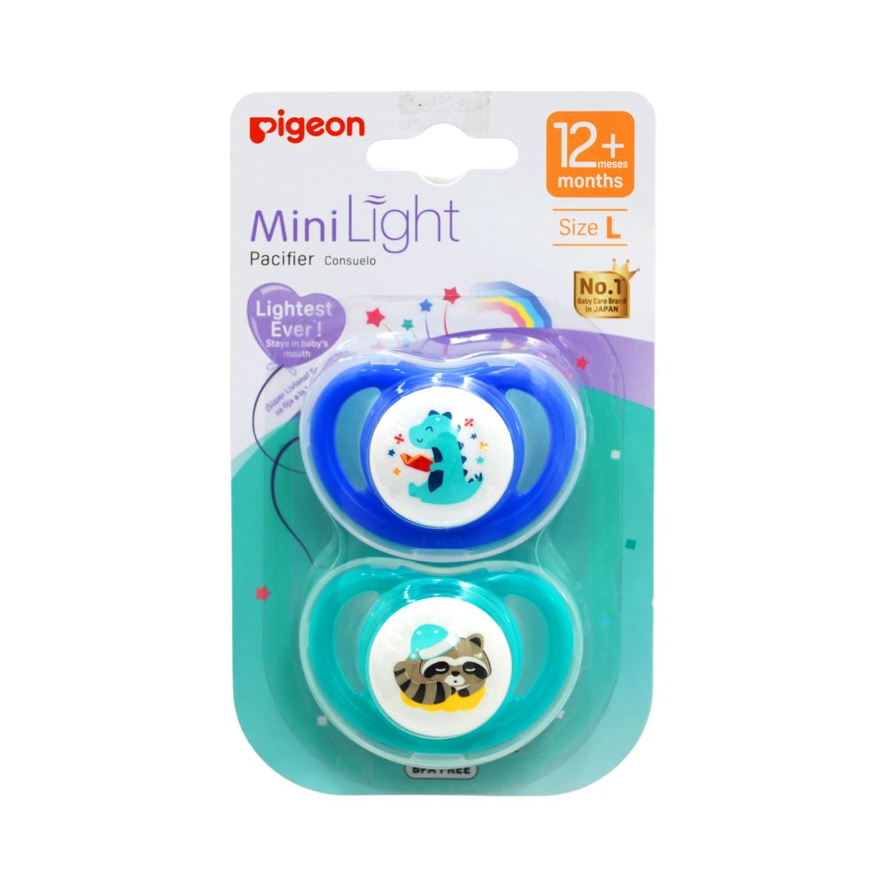 Chupete Odontológico Mini Light Talla L 2 Un (Azul-Verde)
