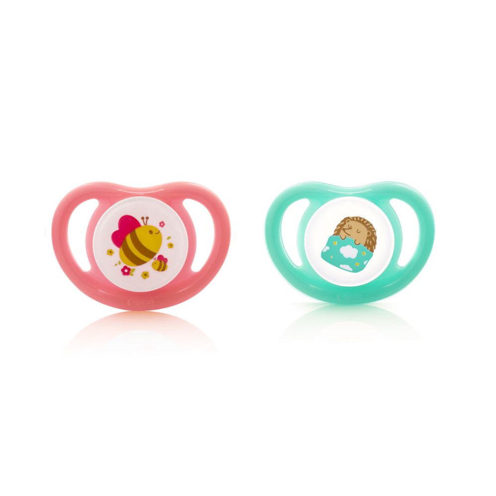 Chupete Odontológico Mini Light Talla M 2 Un (Rosa-Verde)