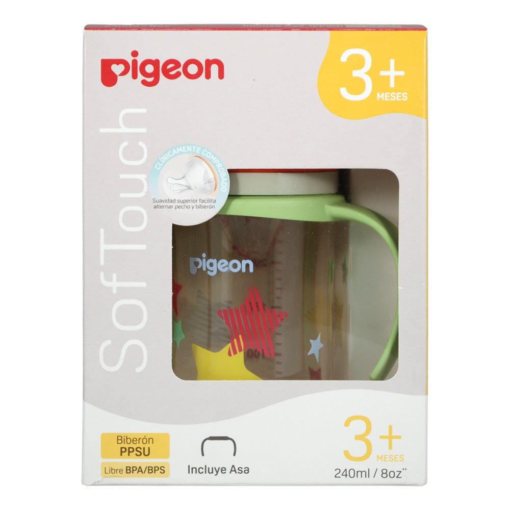 Biberon Softouch Pigeon Stars 1 con Asa 240 ML