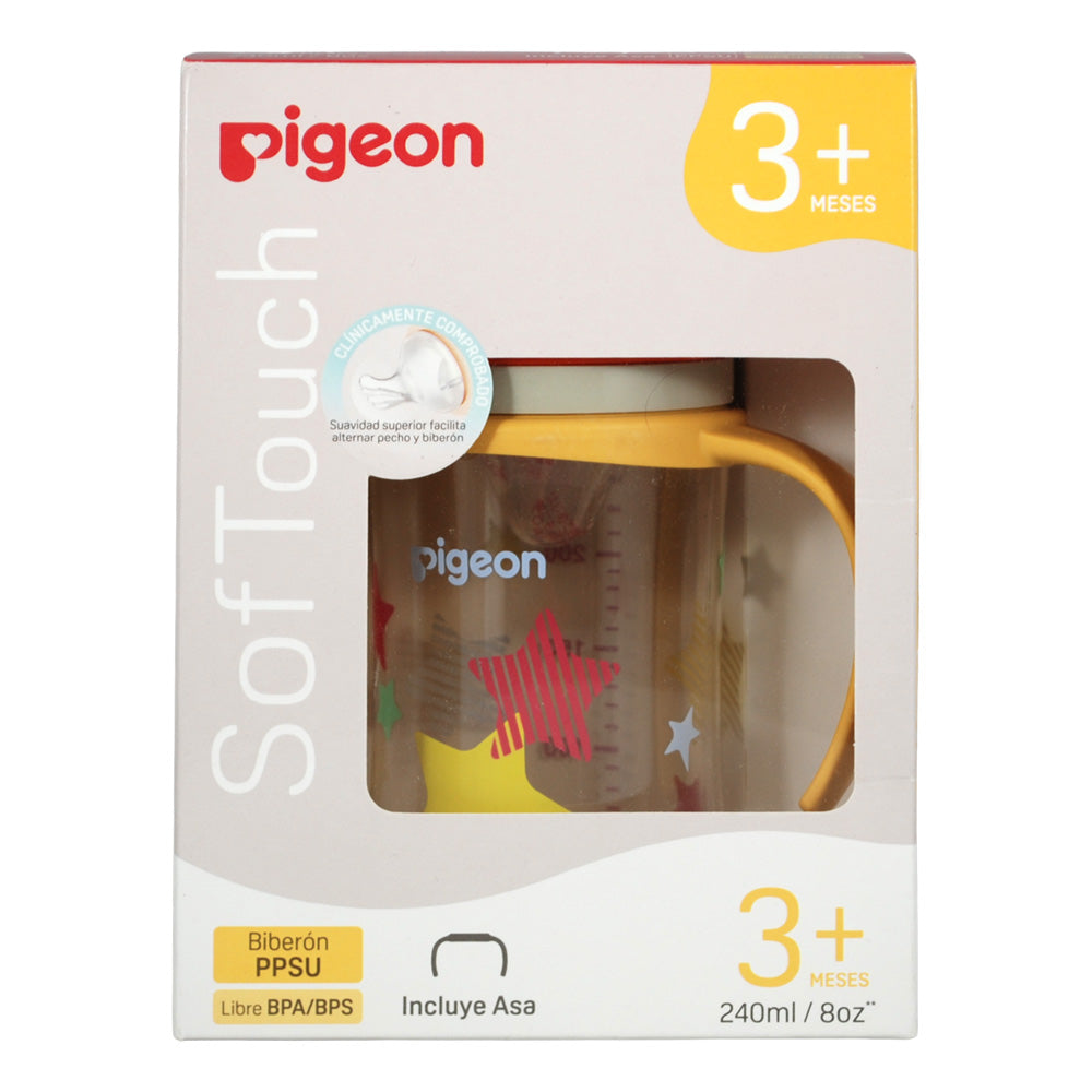 Biberon Softouch Pigeon Stars 2 con Asa 240 ML
