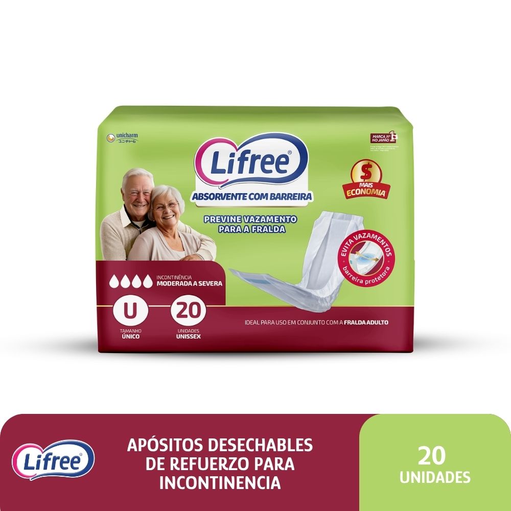 Apósitos de refuerzo para incontinencia Lifree 20 u.