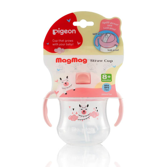 Vaso Magmag Con Bombilla 200ml Pigeon