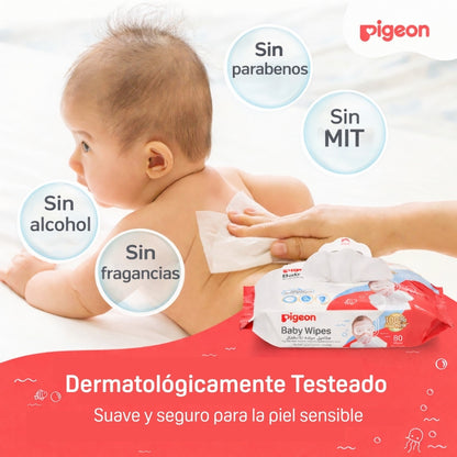 Toallita húmeda Pigeon Pure Water 80 un
