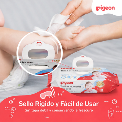 Toallita húmeda Pigeon Pure Water 80 un