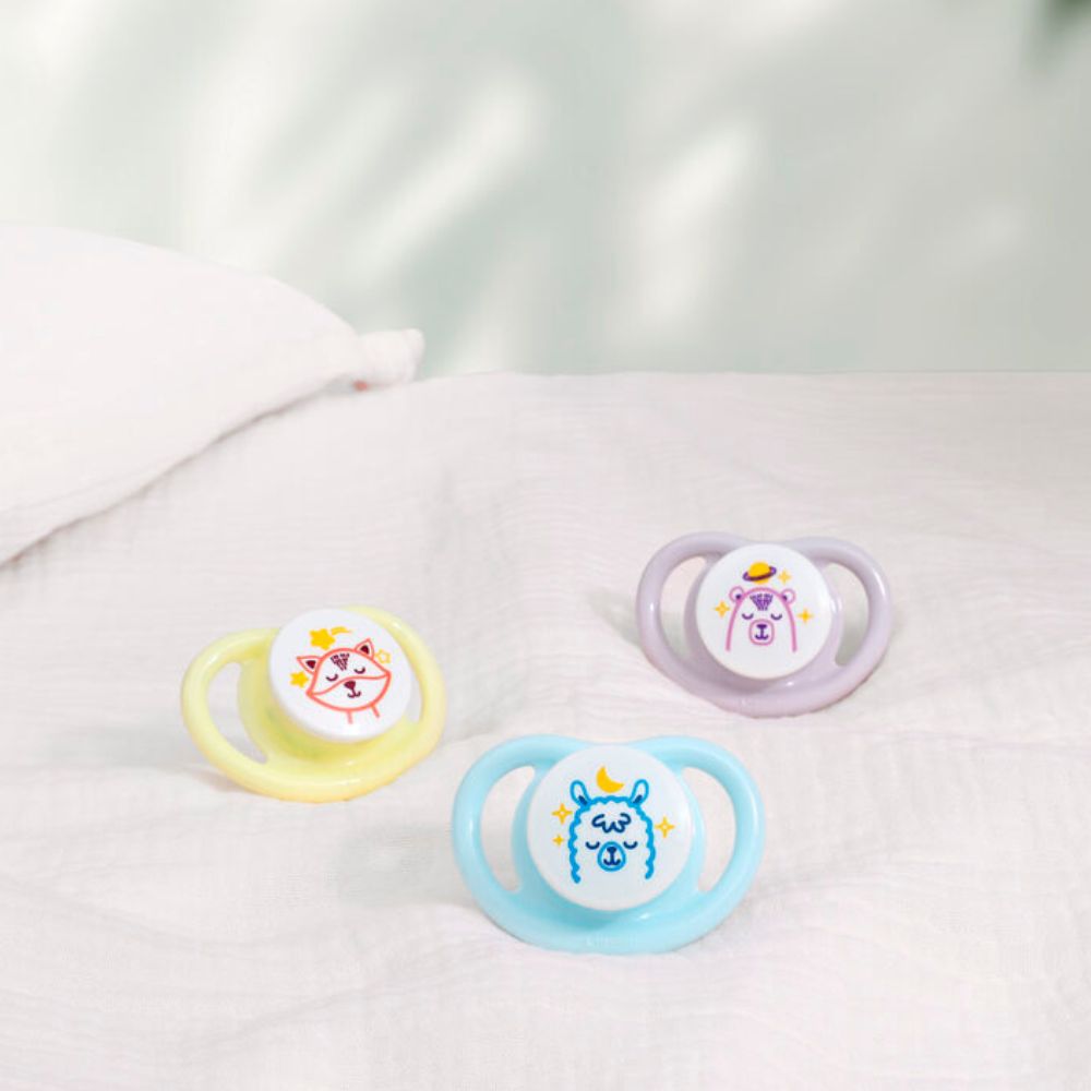 Chupete Pigeon MiniLight S Noche (brilla en la oscuridad)