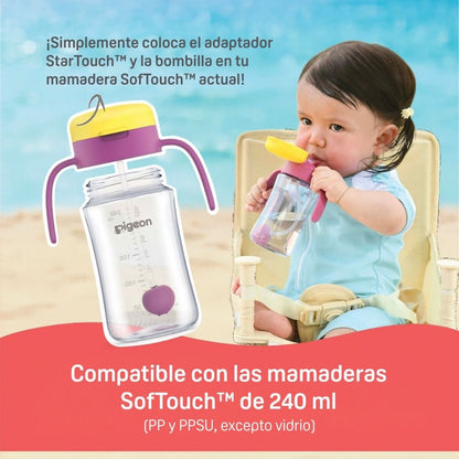 Set adaptador y bombilla StarTouch Pigeon – Morado