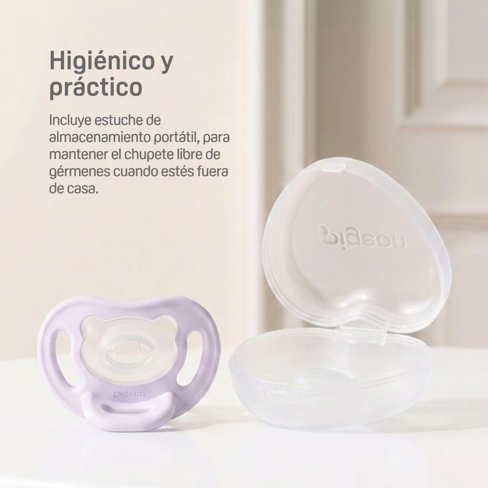 Chupete c/estuche SoftBuddy Pigeon – Talla M Verde