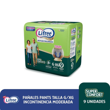 Pañales Pants LIFREE Super Confort (G/XG) 9 u.