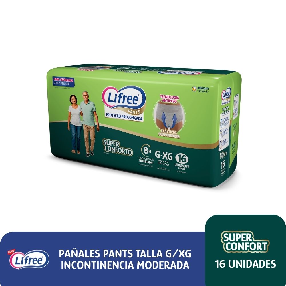 Pañales Pants LIFREE Super Confort (G/XG) 16 u.