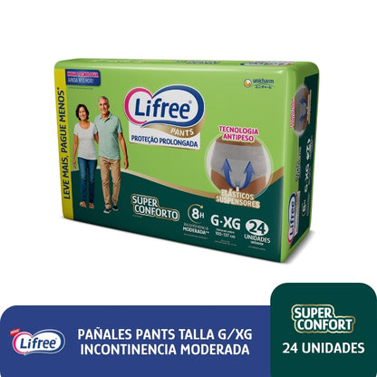 Pañales Pants LIFREE Super Confort (G/XG) 24 u.