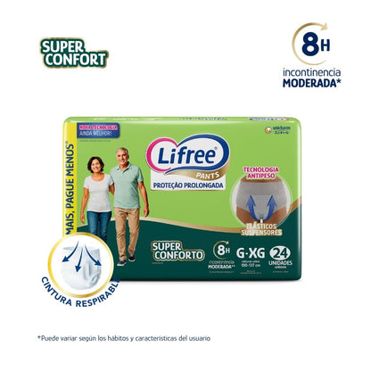 Pañales Pants LIFREE Super Confort (G/XG) 24 u.
