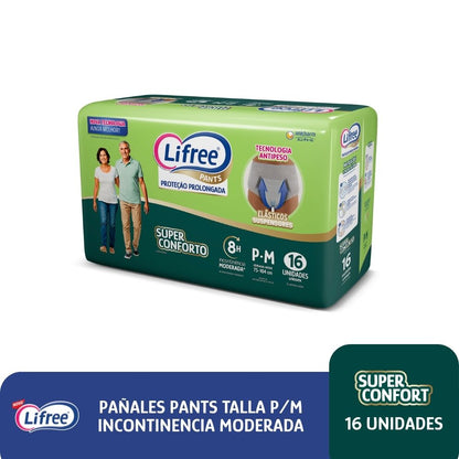 Pañales Pants LIFREE Super Confort (P/M) 16 u.
