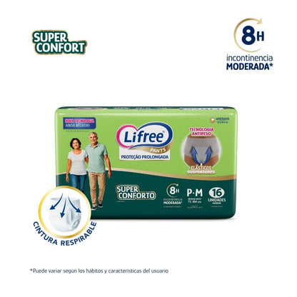 Pañales Pants LIFREE Super Confort (P/M) 16 u.