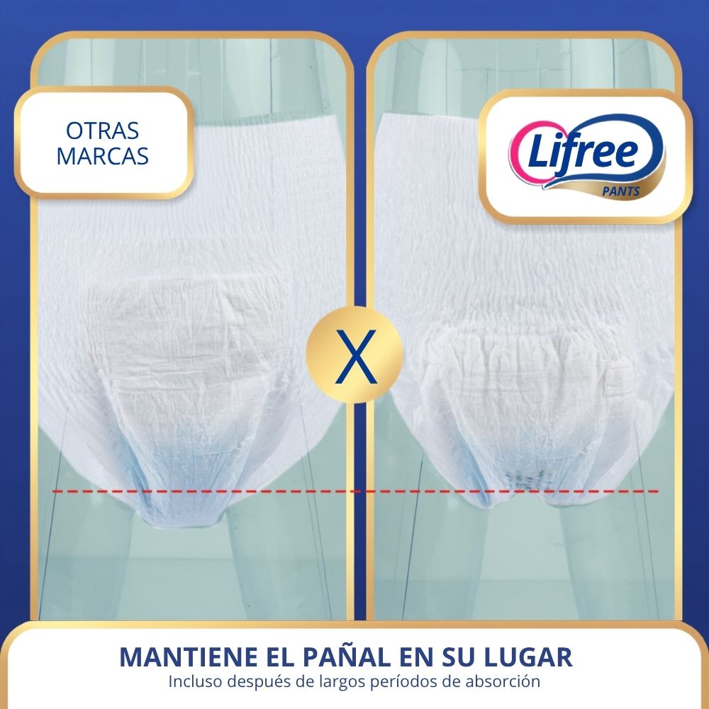 Pañales Pants LIFREE Extra Absorción (G/XG) 9 u.