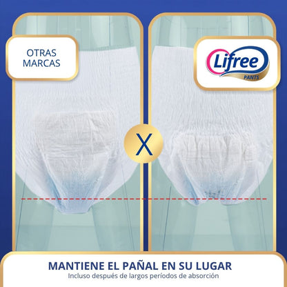 Pañales Pants LIFREE Extra Absorción (P/M) 16 u.