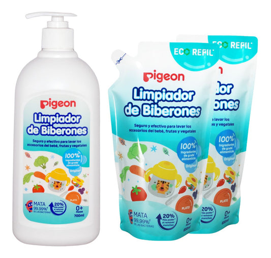 Limpiador De Biberon 700ml + 2 Recargas 650ml