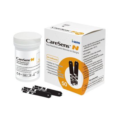 Voice Kit medidor + 50 tiras reactivas + 50 lancetas CareSens