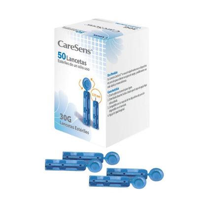 Voice Kit medidor + 50 tiras reactivas + 50 lancetas CareSens