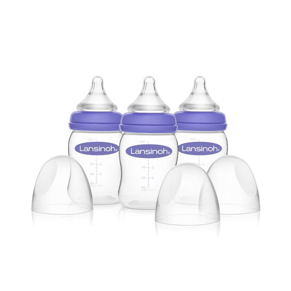 Pack Lansinoh 3 mamaderas 160 ml + 2 u. tetinas flujo M