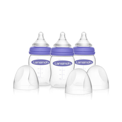 Pack Lansinoh 3 mamaderas 160 ml + 2 u. tetinas flujo M