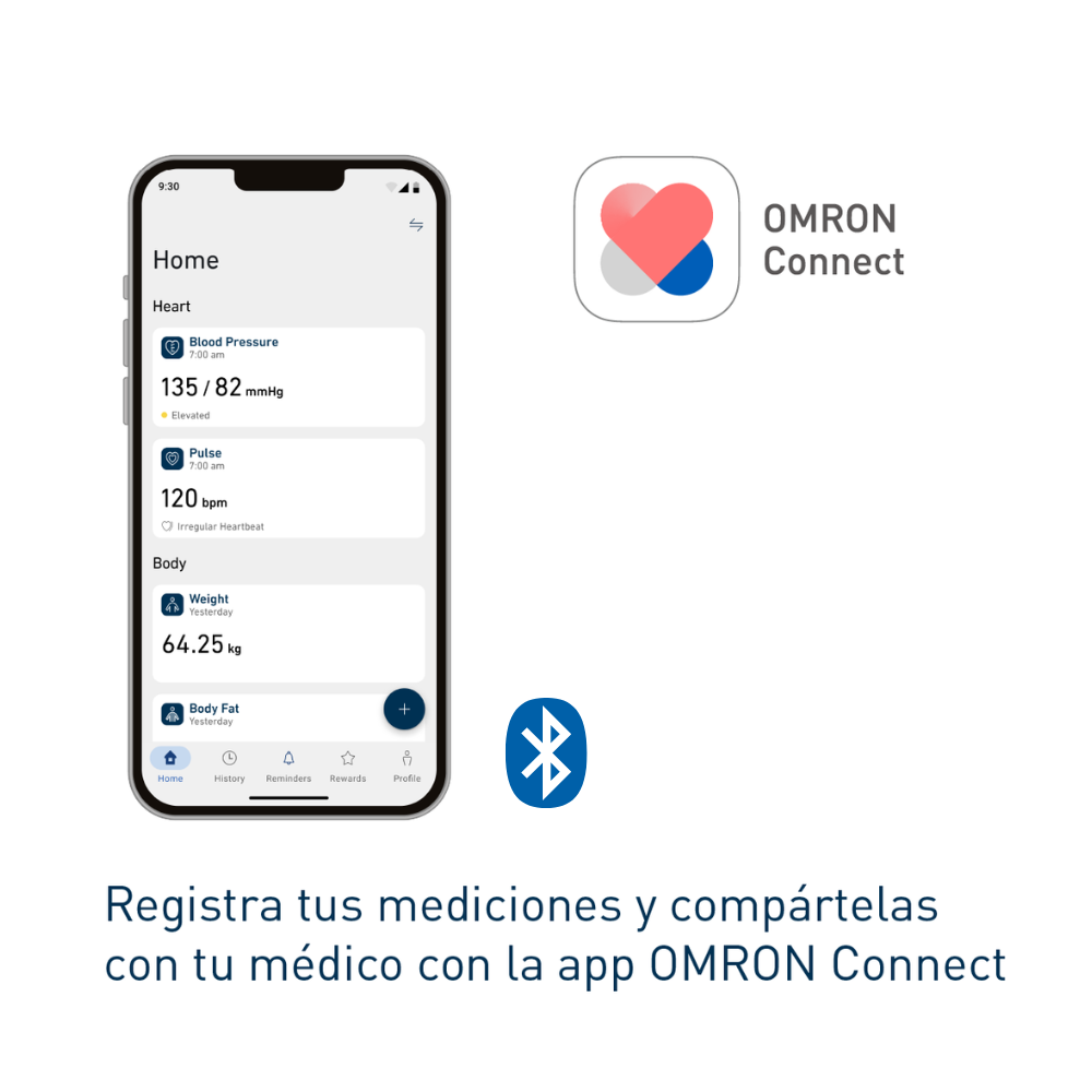 Monitor de presión arterial OMRON M2+ Connect (HEM-7188T1LE)