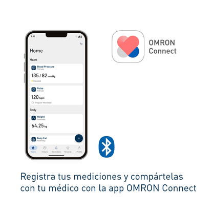 Monitor de presión arterial OMRON M2+ Connect (HEM-7188T1LE)