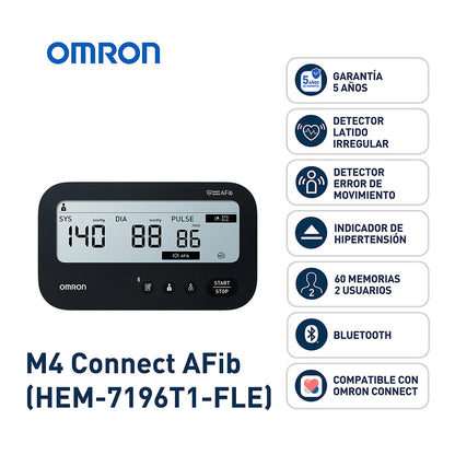 Tensiómetro OMRON M4 Connect AFib Fibrilación Auricular
