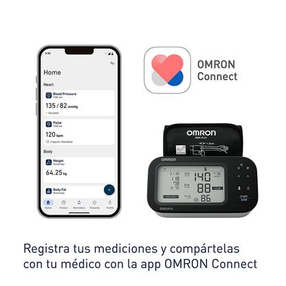 Monitor de presión arterial de brazo OMRON M7 HEM 7380T Afib