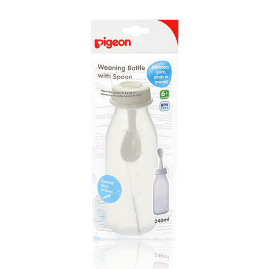Mamadera con cuchara Pigeon 240 ml (3329)