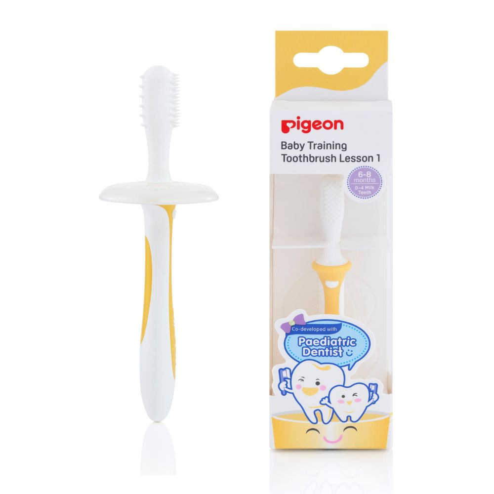 Cepillo Dental De Aprendizaje Amarillo- Paso 1