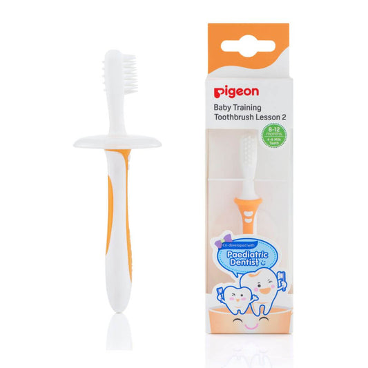 Cepillo Dental De Aprendizaje Naranjo  Paso 2