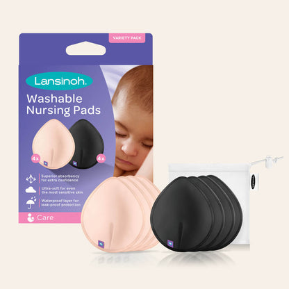 Absorbente de leche lavable de color, 8 unid.