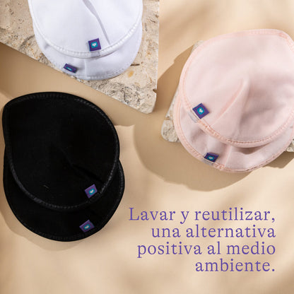 Absorbente de leche lavable de color, 8 unid.