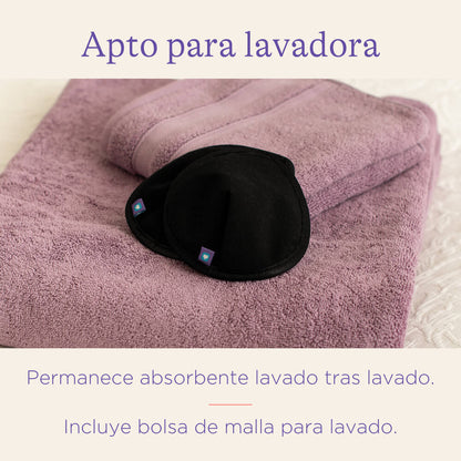 Absorbente de leche lavable de color, 8 unid.