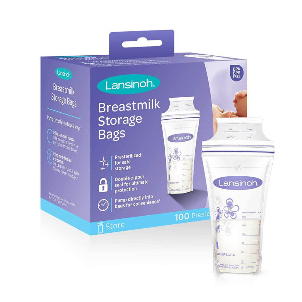 Bolsas de Almacenamiento de leche, 100 unid.