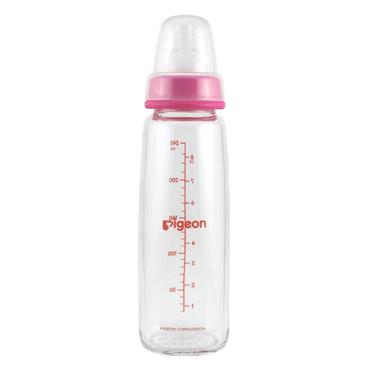 Biberón Pigeon Boca Standard (vidrio) 240 Ml Rosado
