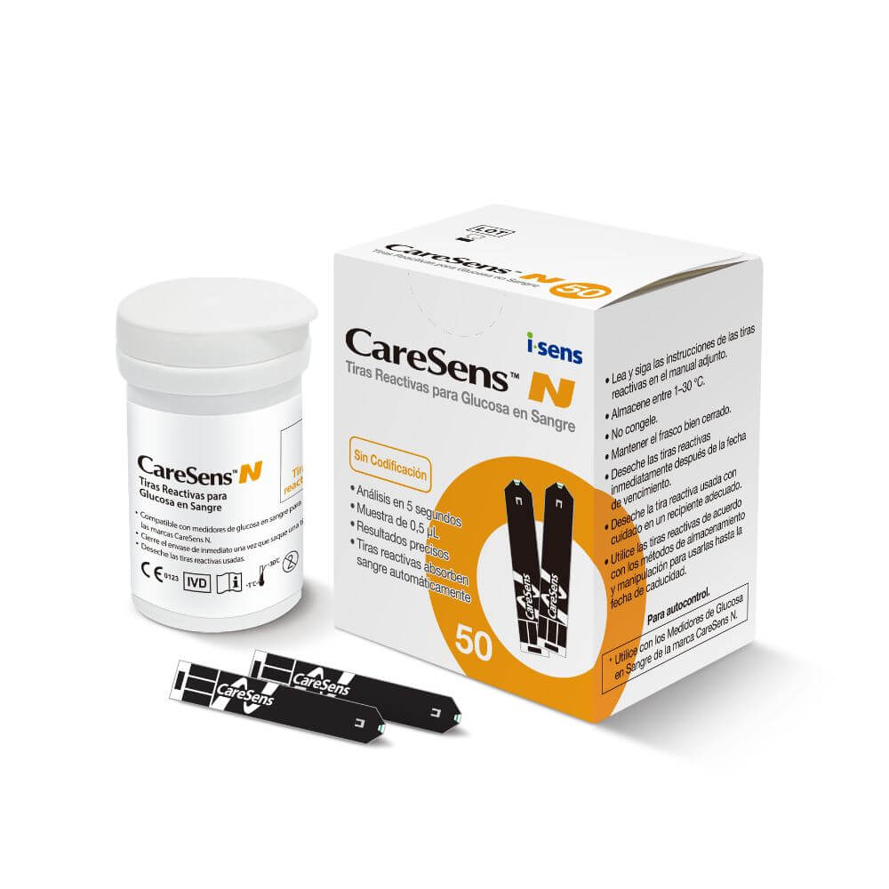 Tira Reactiva X 50 Pcs N Caresens