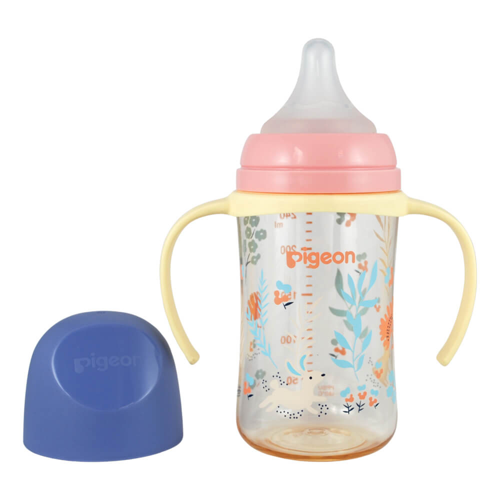 Biberon Softouch Pigeon Conejitos 3 con Asa 240 ML