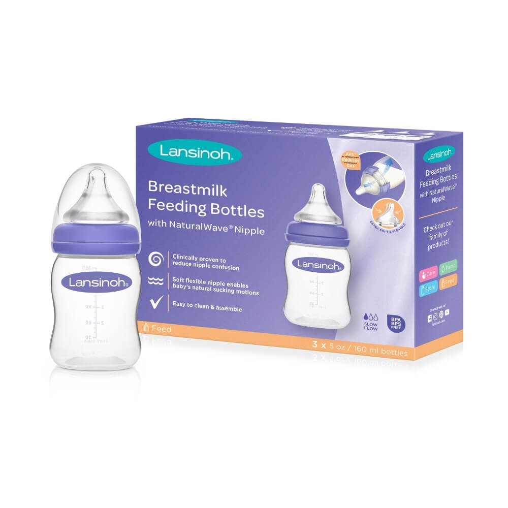 Pack 3 unid. Mamadera Natural Wave 160 ml
