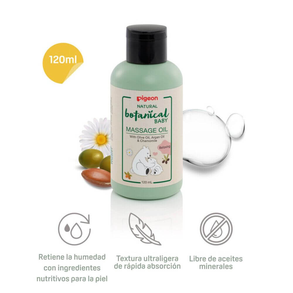 Aceite de Masaje Botánico para Bebés 120ml