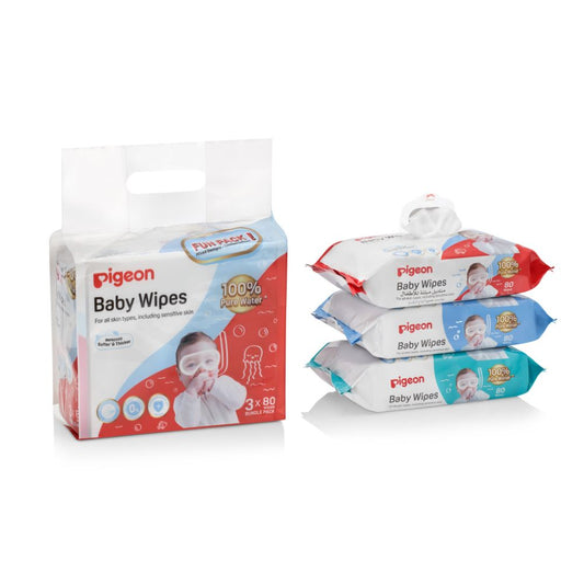 Toallita húmeda Pigeon Pure Water 80 un (Pack x 3)