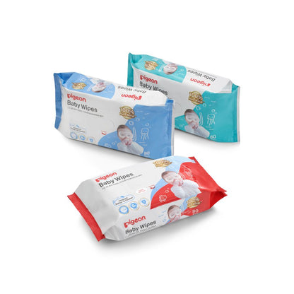 Toallita húmeda Pigeon Pure Water 80 un Pack x 3