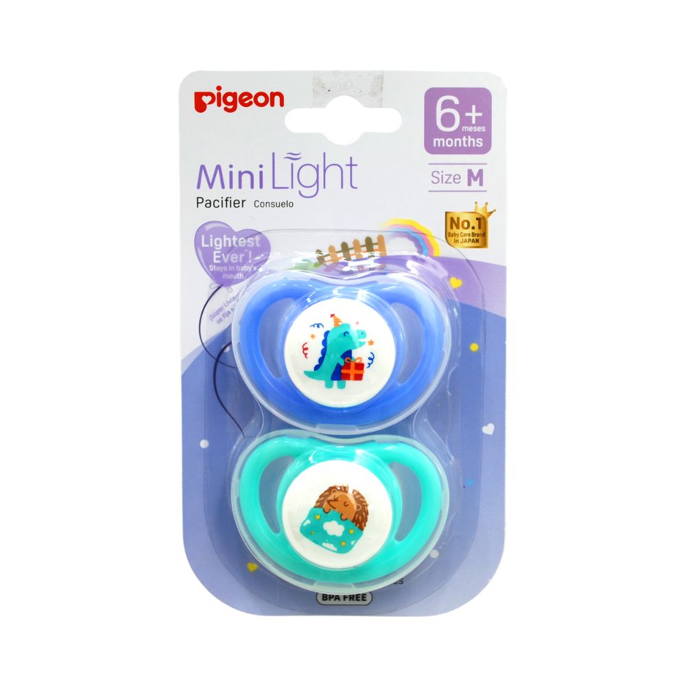 Chupete Odontológico Mini Light Talla M 2 Un (Azul-Verde)